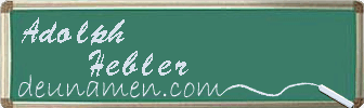 Adolph Hebler Visitenkarte